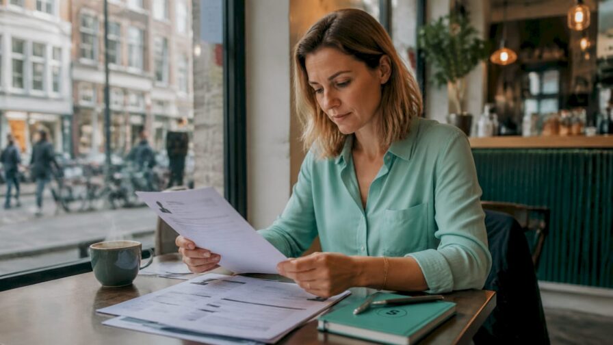 HR-specialist beoordeelt cv’s van kandidaten voor business development functies