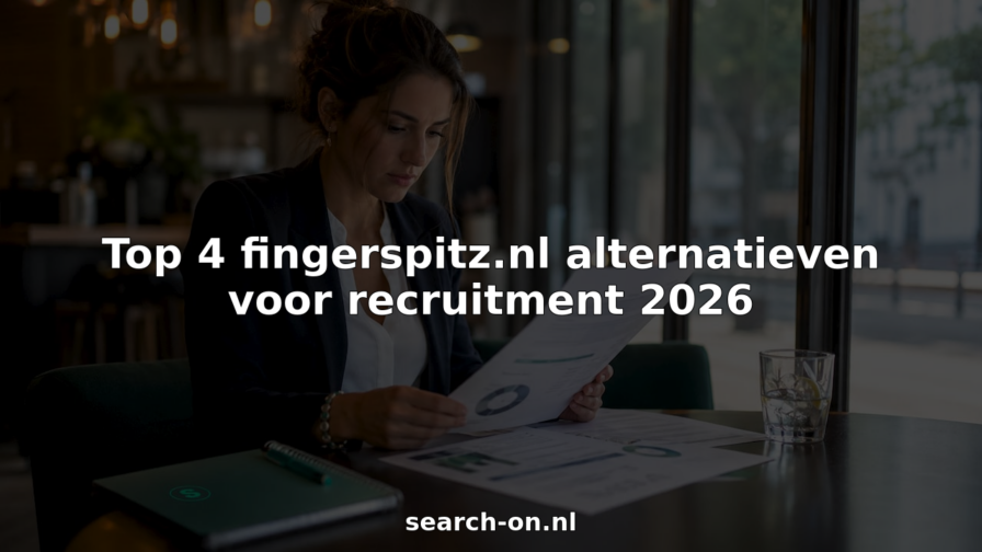 Een HR-manager die op kantoor verschillende wervingsmogelijkheden onder de loep neemt.