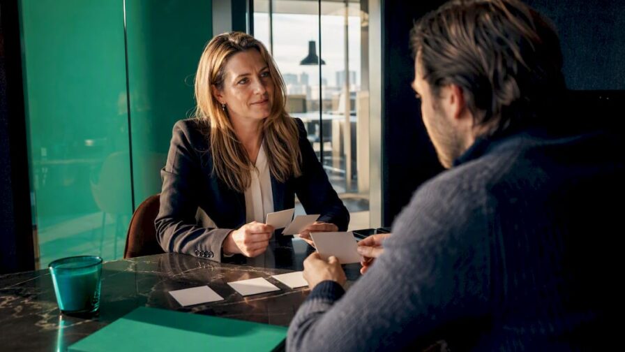 Recruiter en saleskandidaat bespreken de match met de functie